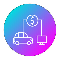 Equipment Lease vector icon. Can be used for Home Based Business iconset.