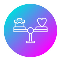 Work Life Balance vector icon. Can be used for Home Based Business iconset.