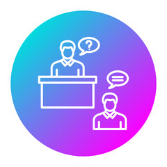 Job Interview vector icon. Can be used for Job Search iconset.