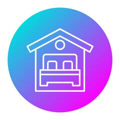 Accommodation vector icon. Can be used for Travel Agency iconset.