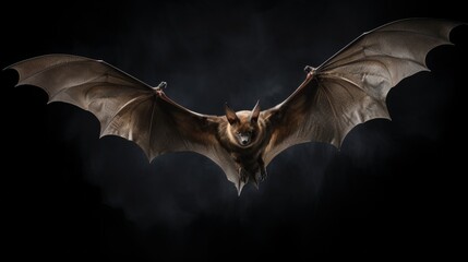 Graceful Flight of a Majestic Bat - Discover the Beauty of Nature's Winged Creature