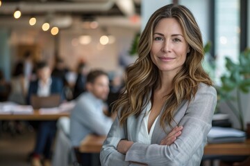 Obraz premium Young business women