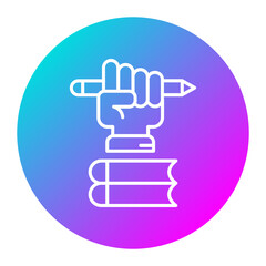 Right To Education vector icon. Can be used for Online Education iconset.