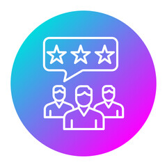 Group Feedback vector icon. Can be used for Customer Feedback iconset.