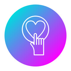 Please Like vector icon. Can be used for Customer Feedback iconset.