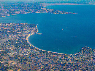 Vue &agrave; haute altitude de la baie de La baule / Pornichet / Saint-Nazaire / Saint-Br&eacute;vin