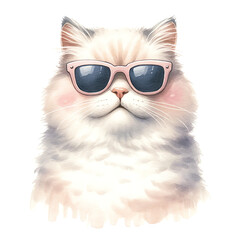 Obraz premium A cool cat wearing sunglasses