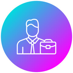Business Man vector icon. Can be used for Diversity iconset.
