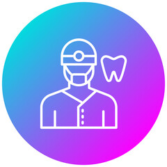 Dentist vector icon. Can be used for Diversity iconset.