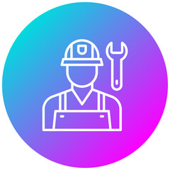 Mechanic vector icon. Can be used for Diversity iconset.