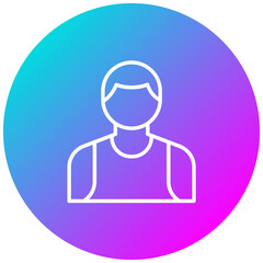 Lifeguard Male vector icon. Can be used for Beach Resort iconset.