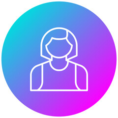 Lifeguard Female vector icon. Can be used for Beach Resort iconset.