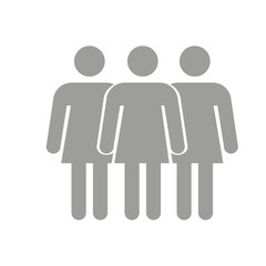 Flat illustration in grayscale. Avatar, user profile, person icon, profile picture. Suitable for social media profiles, icons, screensavers and as a template...