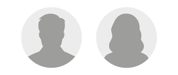 Flat illustration in grayscale. Avatar, user profile, person icon, profile picture. Suitable for social media profiles, icons, screensavers and as a template.. © TA Sydoruk