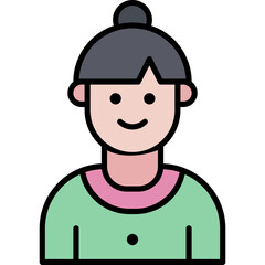 Vector Icon Formal, woman, user, trainer, person