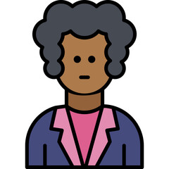 Vector Icon aged, Woman, people, user, elderly