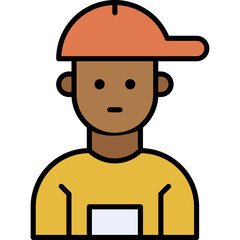 Vector Icon Kid, person, avatar, boy, cap