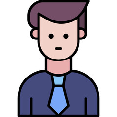 Vector Icon person, manager, user, male, account
