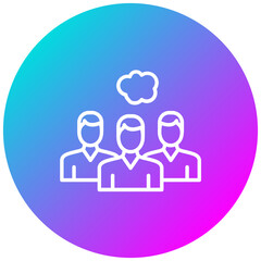 Group Therapy vector icon. Can be used for Psychology iconset.