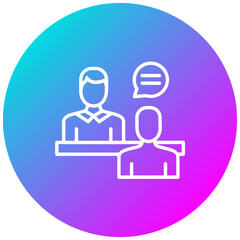 Counselor Male vector icon. Can be used for Psychology iconset.