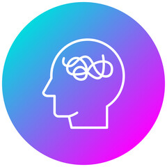 Mental Disorders vector icon. Can be used for Psychology iconset.