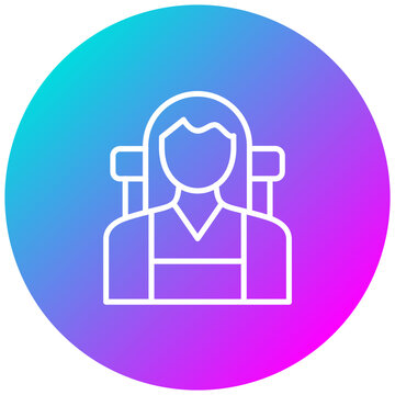 recommend clip art: Adventurer Female vector icon. Can be used for Adventure iconset.