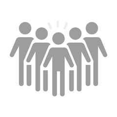 Flat illustration in grayscale. Avatar, user profile, person icon, profile picture. Suitable for social media profiles, icons, screensavers and as a template...