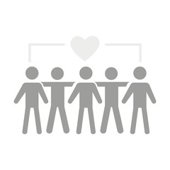 Flat illustration in grayscale. Avatar, user profile, person icon, profile picture. Suitable for social media profiles, icons, screensavers and as a template...