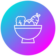 Vegan Food vector icon. Can be used for Nutrition iconset.