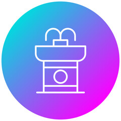 Drinking Fountain vector icon. Can be used for Trekking iconset.