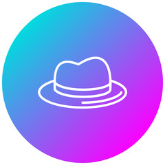 Hat vector icon. Can be used for Trekking iconset.