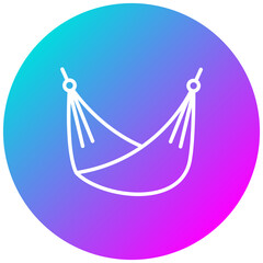 Mexican Hammock vector icon. Can be used for Trekking iconset.