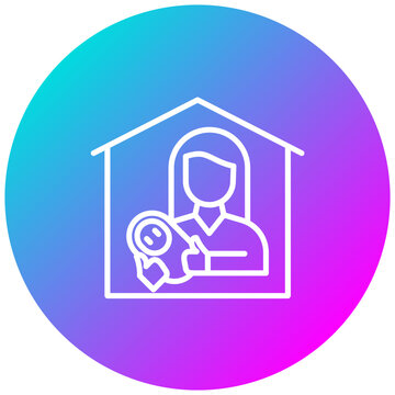 recommend clip art: Babysitting vector icon. Can be used for Child Adoption iconset.