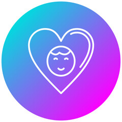 Love vector icon. Can be used for Child Adoption iconset.