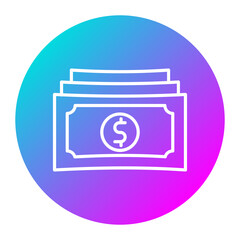 Cash vector icon. Can be used for Crisis Mangement iconset.