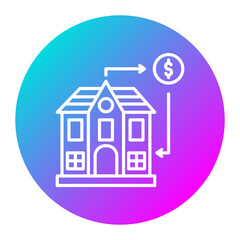 Refinancing vector icon. Can be used for Crisis Mangement iconset.