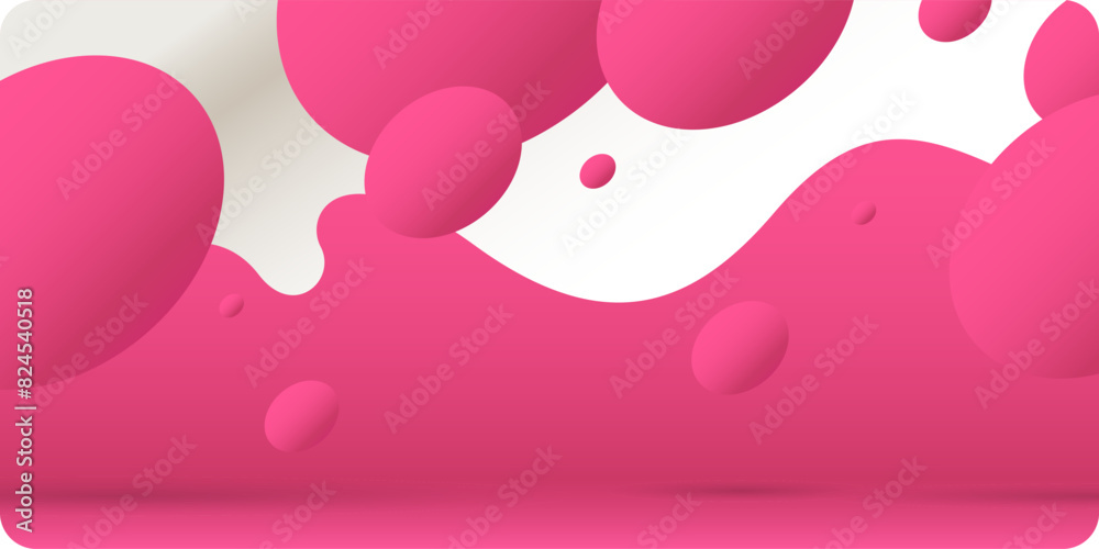 Poster modern backgrounds with abstract elements and dynamic shapes. compositions of colored spots. vector 