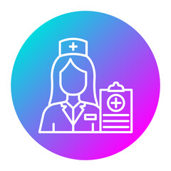 Nurse Practitioner vector icon. Can be used for Nursing iconset.