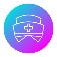 Obraz premium Nurses Hat vector icon. Can be used for Nursing iconset.