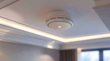 smoke detector fire alarm detector home safety device setup at home hotel room ceiling