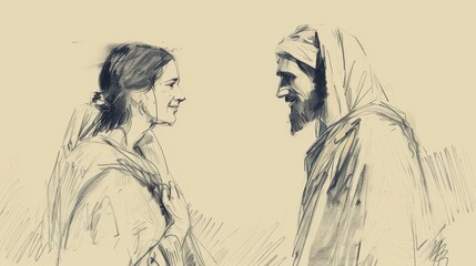 Healing and Compassion: Jesus' Interaction with the Man with the Withered Hand, Biblical Illustration for Spiritual Reflection