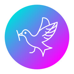 Bird vector icon. Can be used for Agriculture iconset.