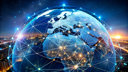 communication technology global network.