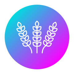 Wheat vector icon. Can be used for Agriculture iconset.