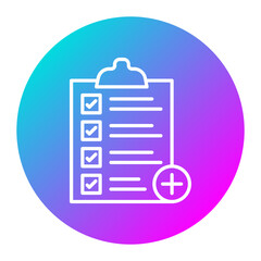 Add List vector icon. Can be used for Documents And Files iconset.