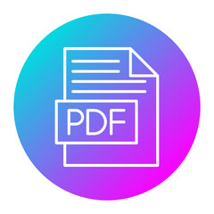 Pdf vector icon. Can be used for Documents And Files iconset.