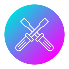 Screwdriver vector icon. Can be used for Crime Investigation iconset.