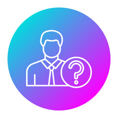 Missing Person vector icon. Can be used for Crime Investigation iconset.