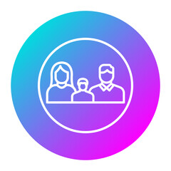 Family vector icon. Can be used for Human Rights iconset.