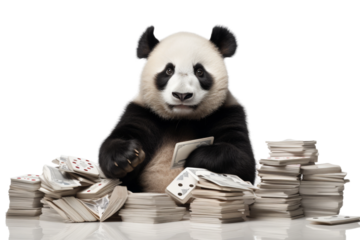 Midnight Stroll on a White or Clear Surface PNG Transparent Background.